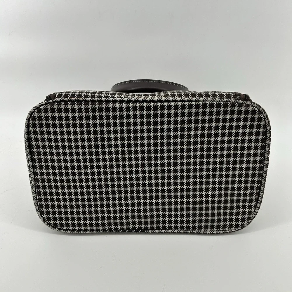 Towne London Fog Travel Duffel Bag Houndstooth Carry On Weekender Cabin Bag NWOT